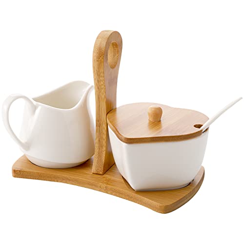 Ceramic Sugar and Creamer Set – Perfect for Coffee