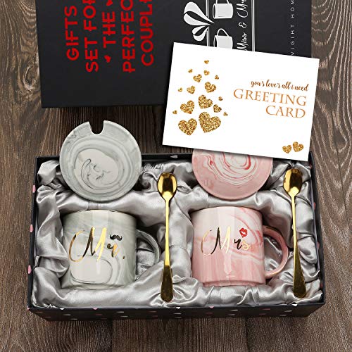 Mr and Mrs Coffee Mugs Set - Perfect Gifts