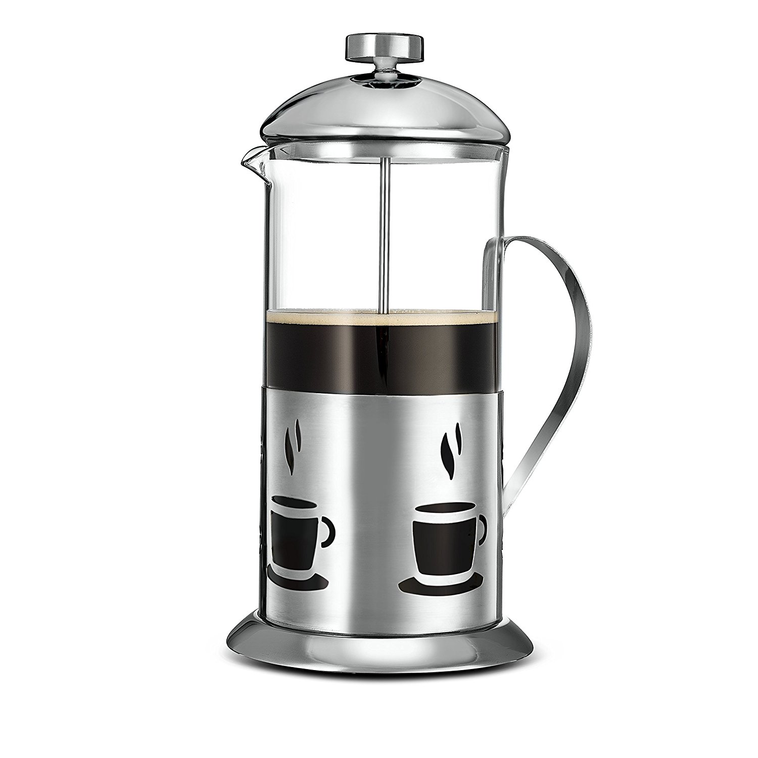 Kitchsmart Stainless Steel French Press Double Screen Filtering