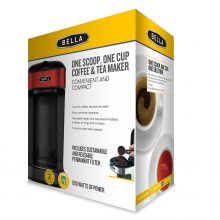 Bella One Scoop One Cup Coffee Maker, Red