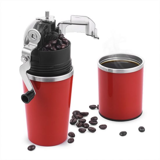 CHULUX Manual Coffee Grinder Brewer for Espresso Red