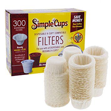 Disposable Filters for Use in Keurig Brewers - Simple Cups - 300
