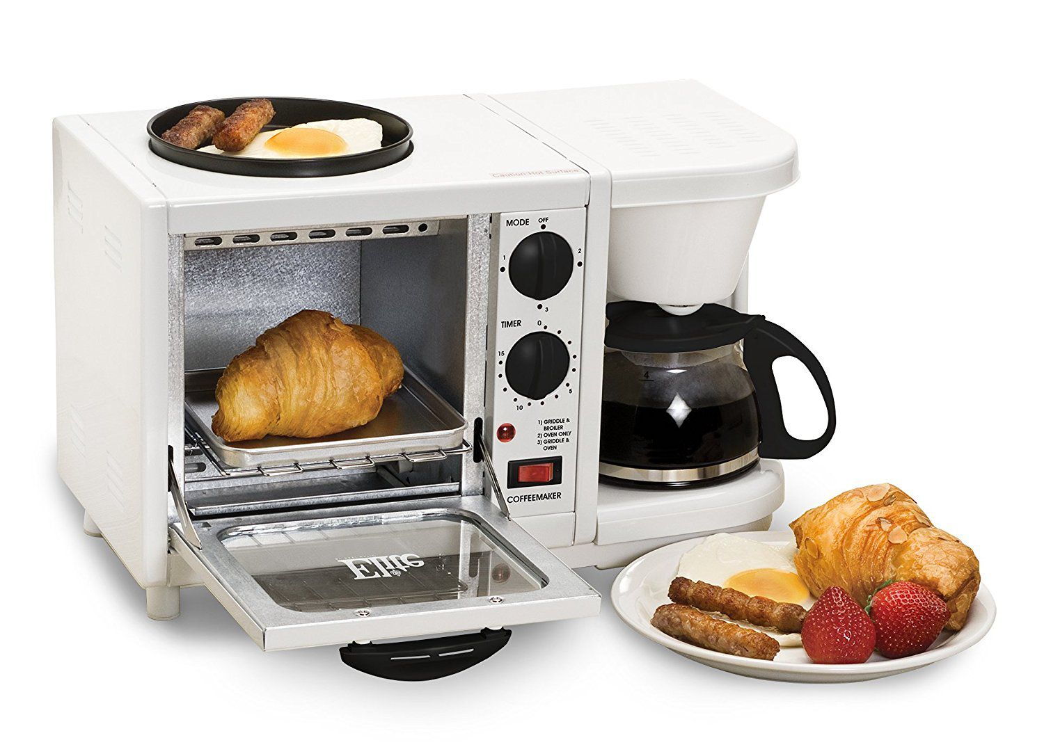 Elite Cuisine EBK-200 Maxi-Matic 3-in-1 Multifunction Breakfast Center