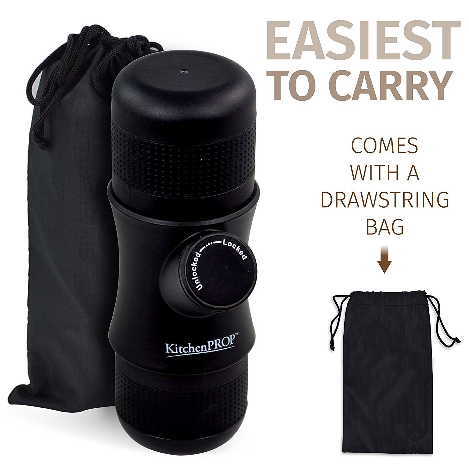 Mini Handheld Espresso Maker with Carrying Bag-Portable