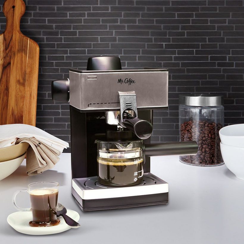 Mr. Coffee 4-Cup Steam Espresso System with Milk Frother