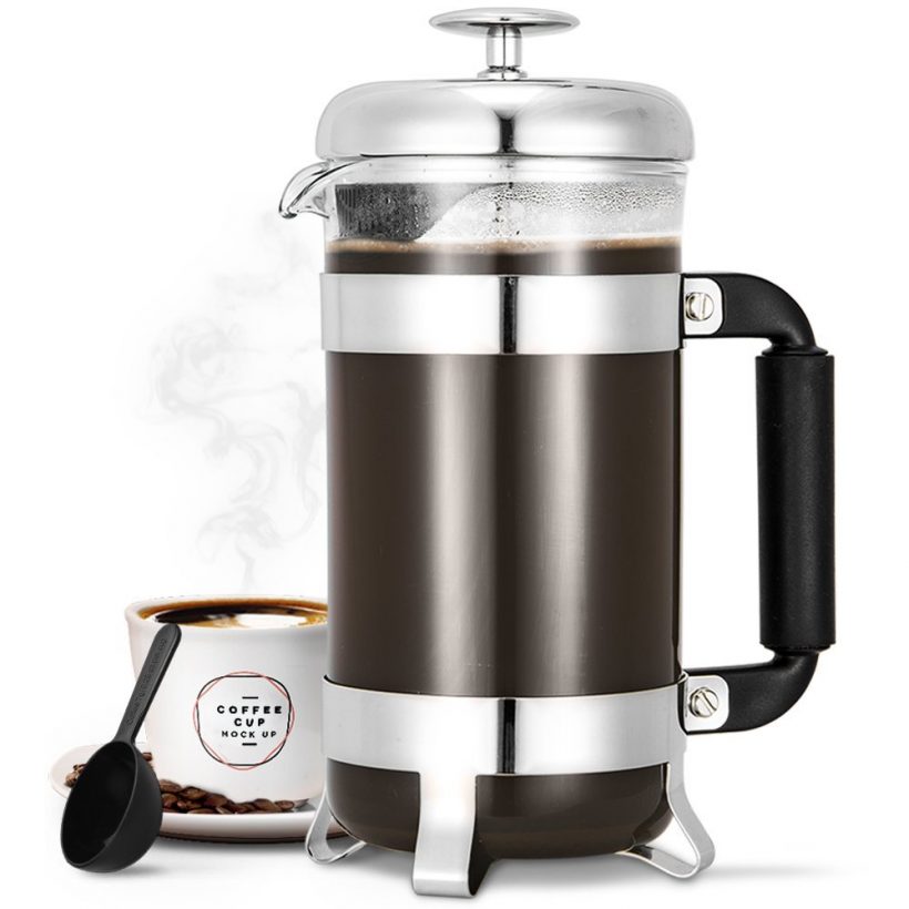 French Press Coffee Makers 8 Cup Heat-Resistant