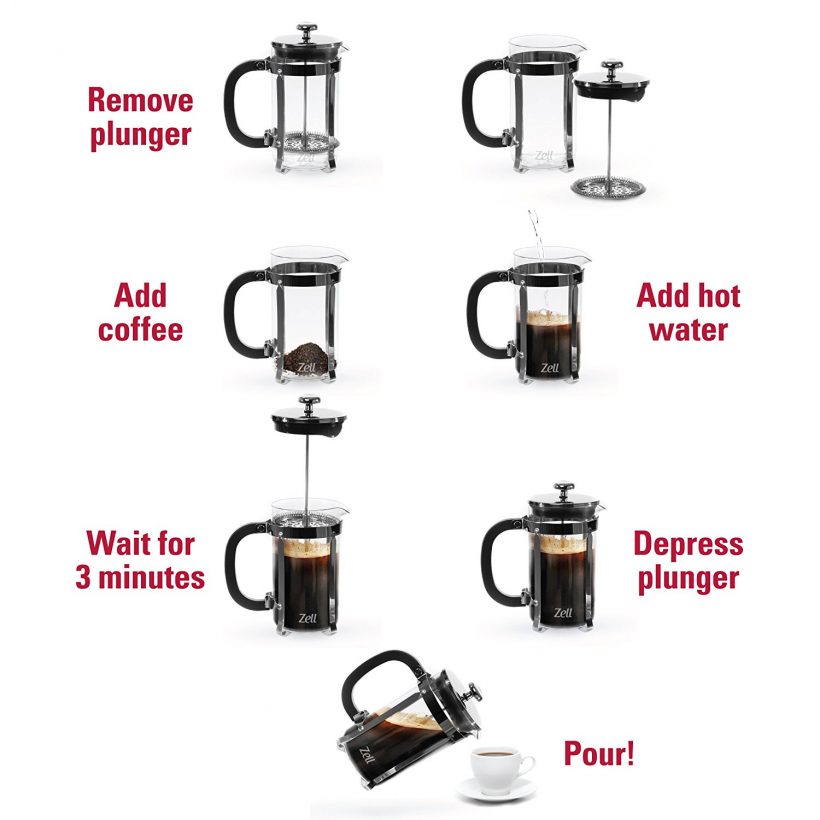 Zell French Press Coffee Maker