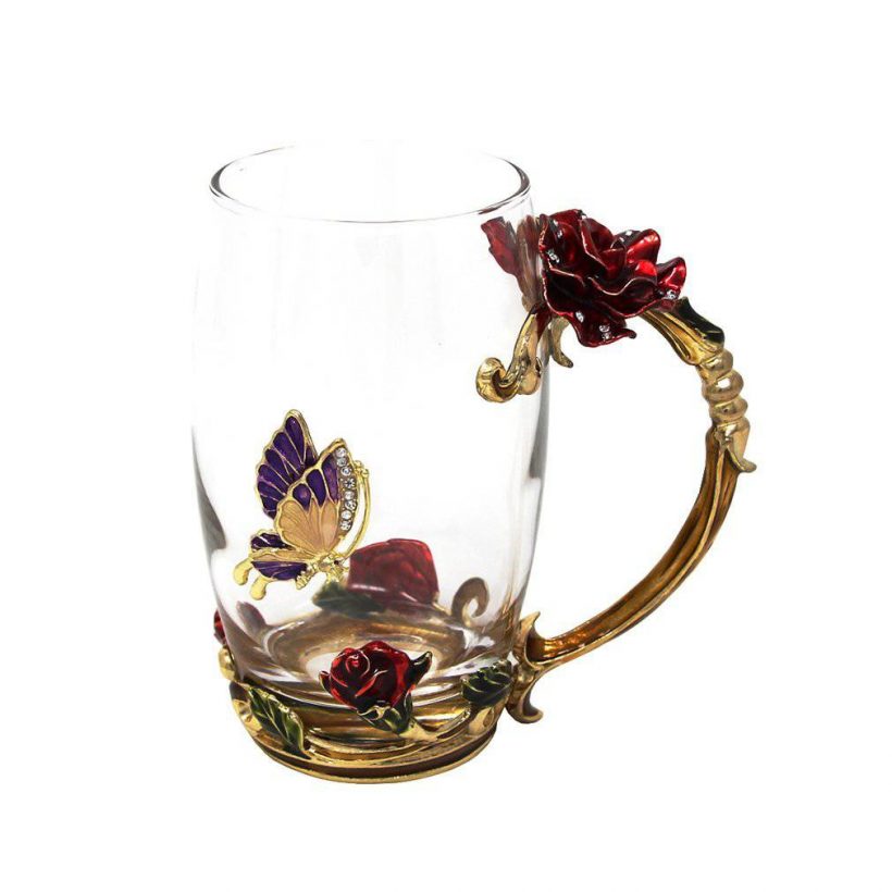 12 oz Glass Mug, Novelty Coffee Cups