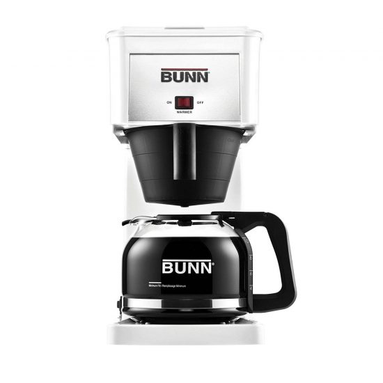 BUNN GRW Velocity Brew 10-Cup Home Coffee Brewer, White