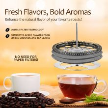 Brill Stone French Press Coffee & Tea Maker Complete Bundle