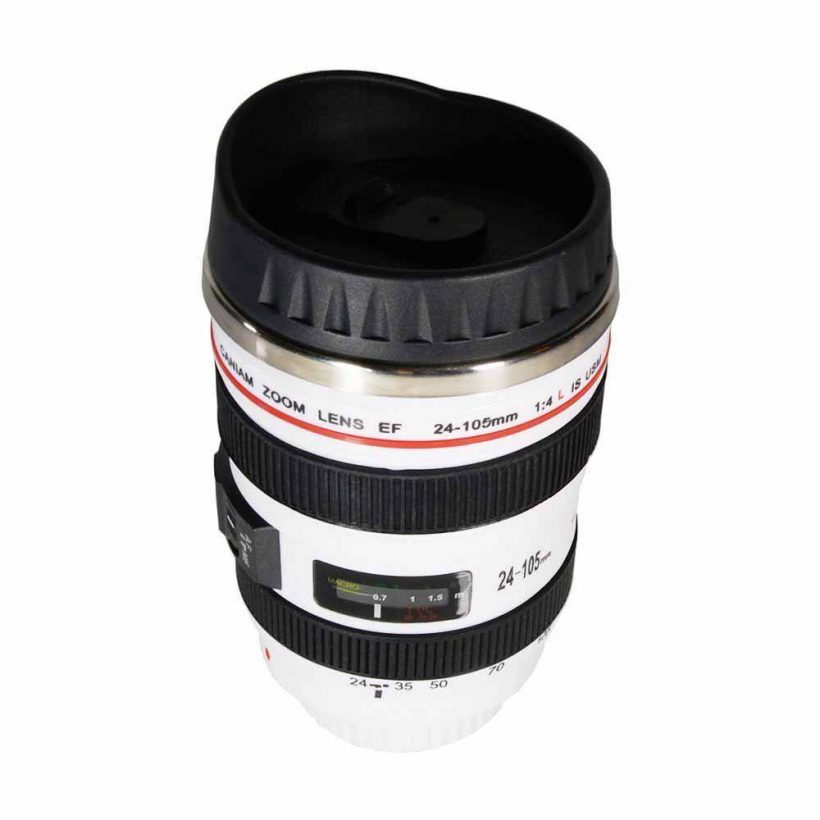 Camera Lens Travel Thermos Coffee Mug