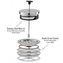 Chef's Star French Press 34oz Coffee Maker