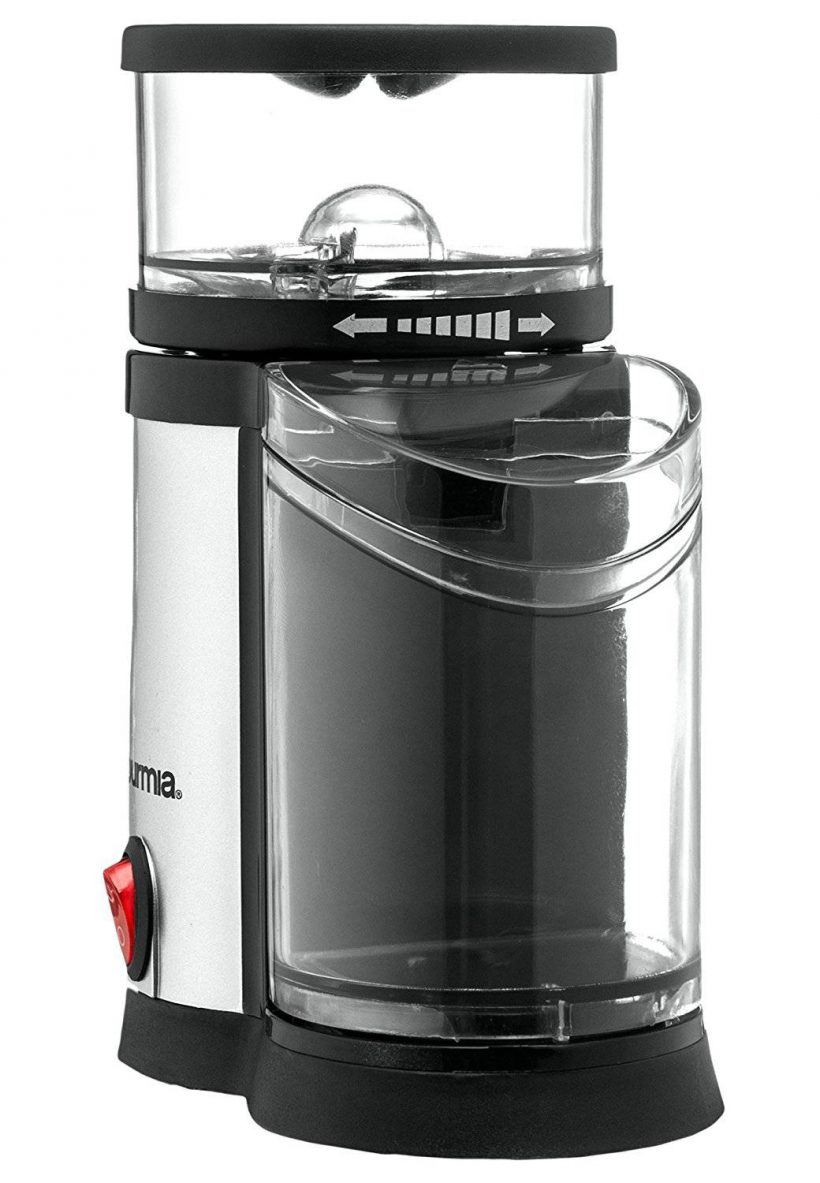 Gourmia GCG165 Compact Electric Burr Coffee Grinder