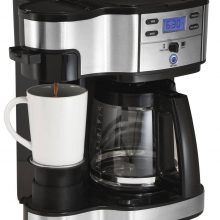 Hamilton Beach Single Serve Coffee Brewer and Full Pot Coffee Maker, 2-Way