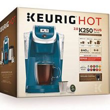 Keurig K250 Single Serve, Programmable K-Cup Pod Coffee Maker with strength control, Peacock Blue