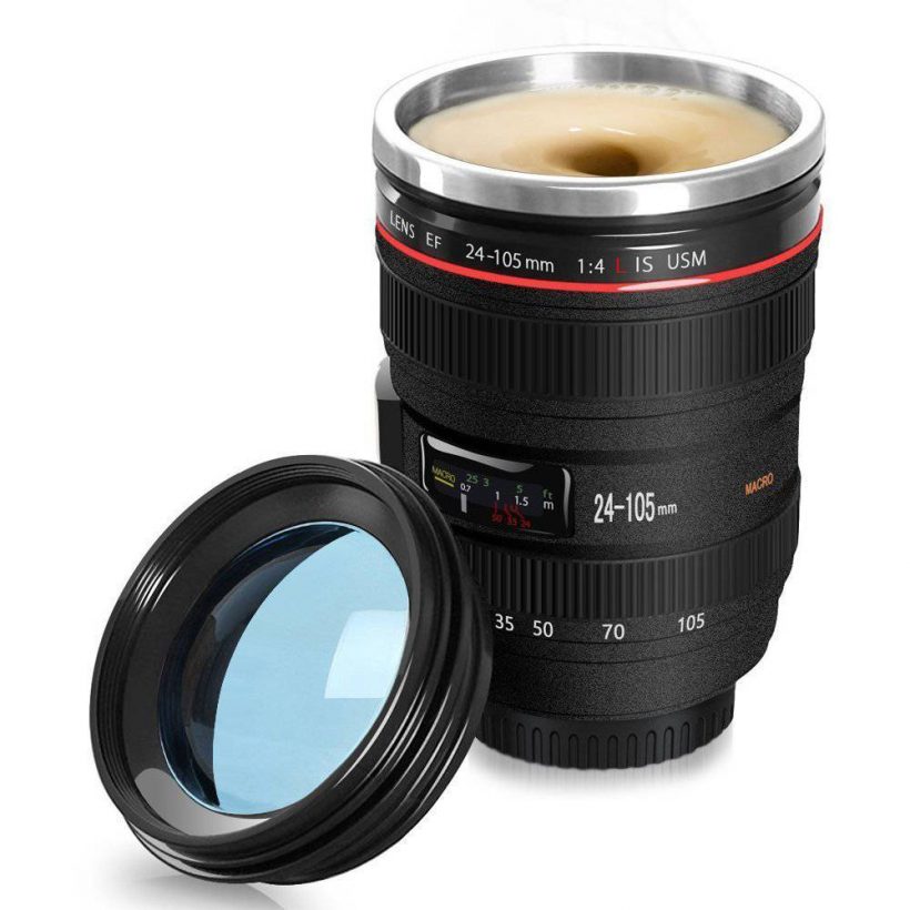 Xultrashine Camera Lens Travel Coffee Mug