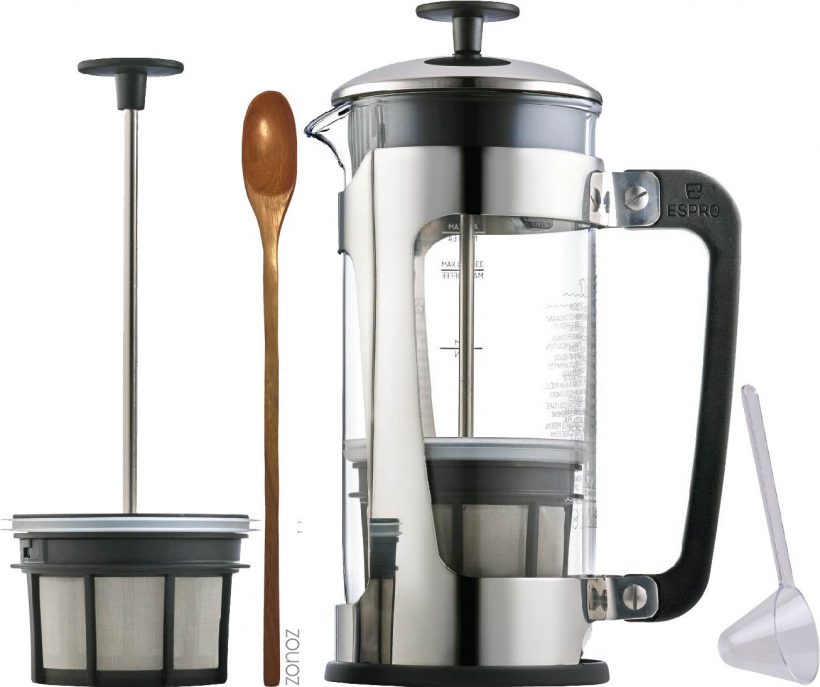 Espro Coffee Press P5-18 oz, Glass Carafe and Stainless Steel Cage