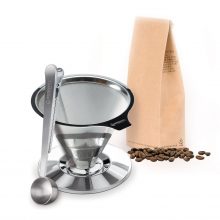 Stainless Steel Pour Over Coffee Dripper By Housewares Solutions