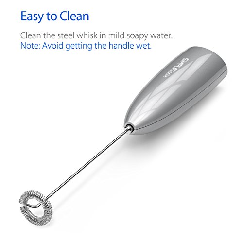 SimpleTaste Electric Foam Milk Frother, Handheld Battery Operated Whisk  Offer 