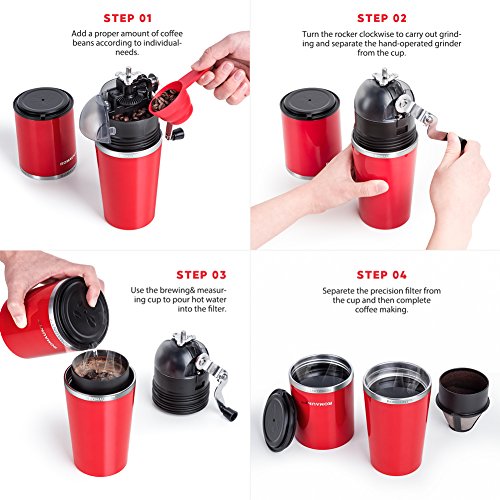 Travel Coffee Grinder Set ROMAUNT All In One SALE Coffee