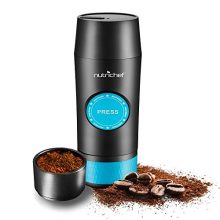 Nutrichef Portable Espresso Maker, handheld, electric, compact with USB power, perfect for on-the-go brewing of espresso anywhere 