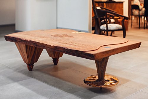 Luxury Handcrafted Coffee Table "America" by Emelyanov
