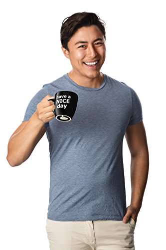 Details about   Have a Nice Day 14 oz Black Funny Coffee Mug with Middle Finger on the Bottom 