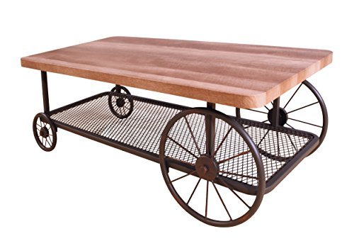 ACME Furniture Acme Francie Coffee Table, Oak & Antique Gray, One Size