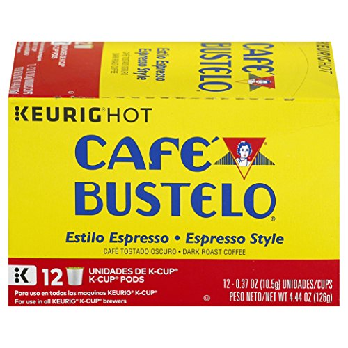 Cafe Bustelo Espresso Style K-Cup Pods, for Keurig Brewers, 12 Count