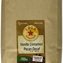 Lola Savannah Vanilla Cinnamon Pecan Whole Bean, Decaf, 2 Pound