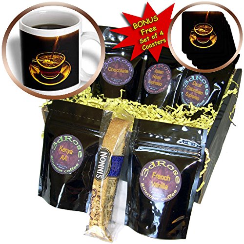 3dRose Coffee Cup Gift Basket, Multi