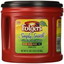 Folgers Simply Smooth Ground Coffee, Medium Roast, 31.1 Ounce