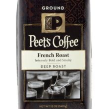 Peet's Ground Coffee, French Roast, Dark Roast, 12-Ounce Bags (Pack of 2)