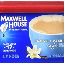 Maxwell House International French Vanilla Cafe, Beverage Mix, 4 Count, 33.6 Ounce