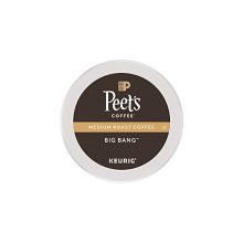 Peet's Coffee, Big Bang, Medium Roast, K-Cup Pack (16 ct.), Single Cup Coffee Pods, Brilliant, Bright Blend of Ethiopian Super Natural, Medium Bodied & Fruity; for All Keurig K-Cup Brewers