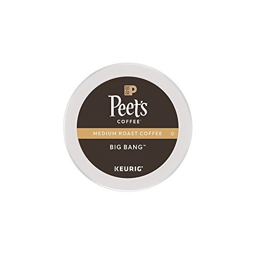 Peet's Coffee, Big Bang, Medium Roast, K-Cup Pack (16 ct.), Single Cup Coffee Pods, Brilliant, Bright Blend of Ethiopian Super Natural, Medium Bodied & Fruity; for All Keurig K-Cup Brewers
