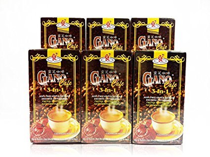 6 Boxes GanoCafe 3 in 1 Instant Coffee by Gano Excel + Free Expedited Shipping to USA