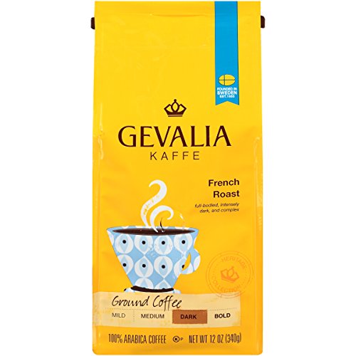 Gevalia French Roast Coffee, Dark Roast, Ground, 12 Ounce Bag