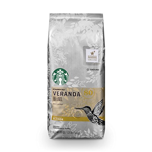 Starbucks Veranda Blend Light Blonde Roast Ground Coffee, 20-Ounce Bag ...