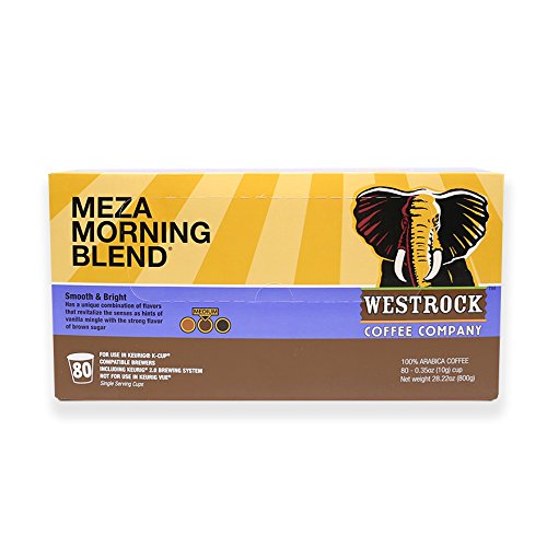Westrock Coffee Company Meza Morning Blend Best Medium Roast Gourmet Single Serve Cup 80 Count