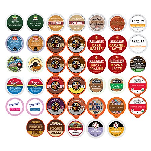 Flavored Coffee Variety Sampler Pack for Keurig K-Cup Brewers, 40 Count