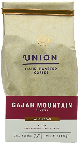 Union Hand Roasted Gajah Mountain Sumatra Whole Bean Coffee 200 G (Pack Of 2)