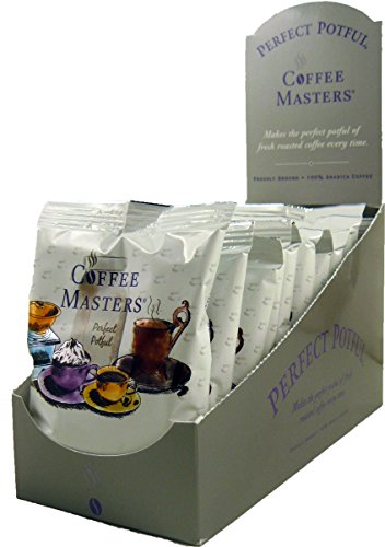 Coffee Masters Perfect Potful Breakfast Blend Ground Coffee, 1.5-Ounce Packets (Pack of 12)