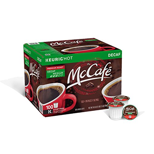 McCafe Premium Roast Decaf Coffee, K-CUP PODS, 100 Count