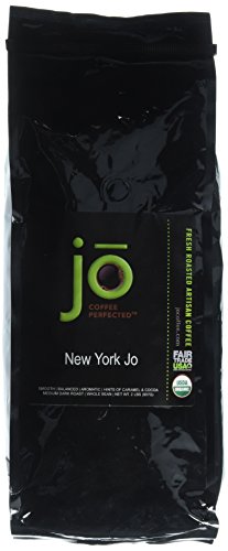 NEW YORK JO: 2 lb, Medium Dark Roast, Whole Coffee Arabica Beans, USDA Certified Organic, NON-GMO, Fair Trade Certified, Signature House Blend, Gourmet Coffee from the Jo Coffee Collection