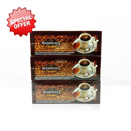 3 Boxes Gano Excel Ganocafe Classic Ganoderma Healthy Coffee 90 Sachets