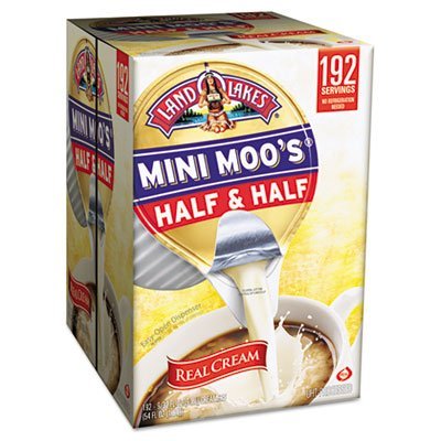 Whitewave Mini Moo's Half and Half, 192/Carton, Sold as 1 Carton, 192 Each per Carton