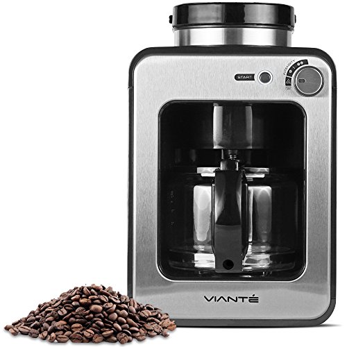Viante CAF-50 Grind and Brew Coffee Maker with built in Coffee Grinder