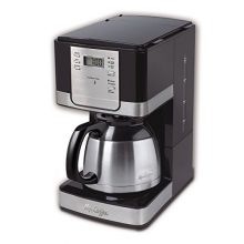 Mr. Coffee Advanced Brew 8-Cup Programmable Coffee Maker with Thermal Carafe, Black/Chrome