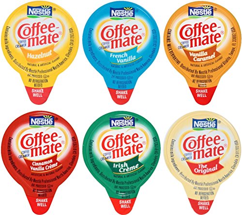 Coffee Mate Liquid .375oz Variety Pack (6 Flavor) 180 Count